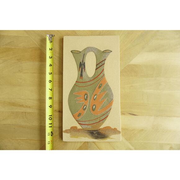 Southwestern Sandstone Art Tile | Attributed to Wilson Price Sr. | Wall Art - Picture 2 of 6